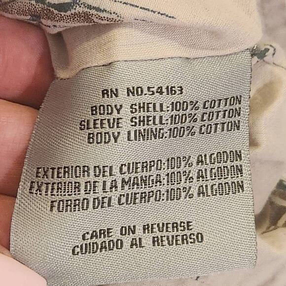 Levi's Cream and Gray Collared Utility Jacket Large (4363) - Picture 5 of 6